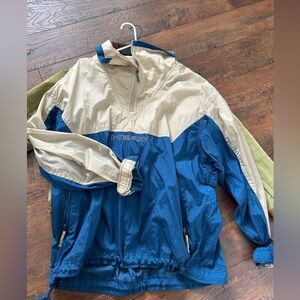 Blue and cream HEAD American vintage jacket from the 80s